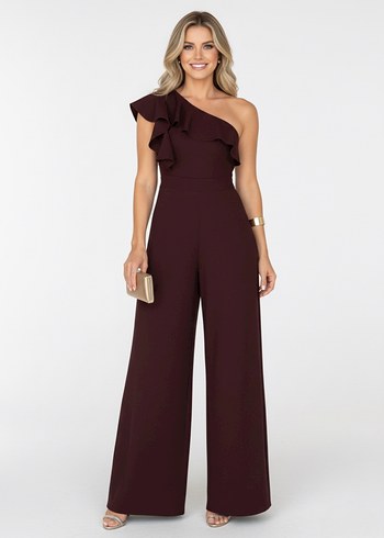 Bordo Drapeli Straplez Uzun Tulum - Görsel 2