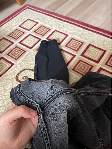 50 Beden gri Renk Pantolon jean