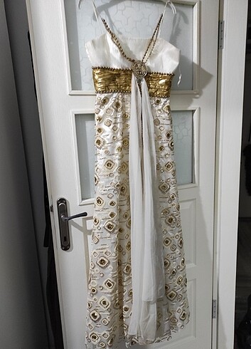 Krem Gold elbise 