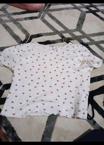 Kısa Kollu Düğmeli Kız Tişörtü toplu satış - Görsel 3