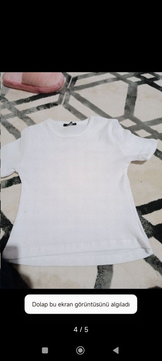 Kısa Kollu Düğmeli Kız Tişörtü toplu satış - Görsel 4