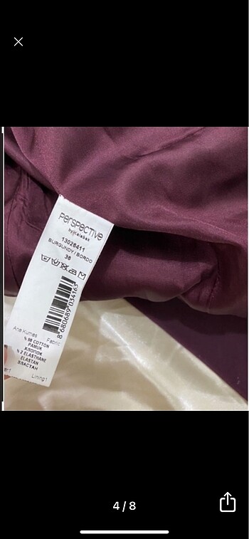 36 Beden bordo Renk pantolon ceket takım