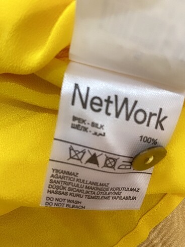 36 Beden sarı Renk Network gömlek
