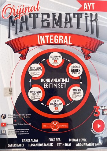 Orijinal Matematik İntegral Konu Anlatımlı Eğitim Seti AYT