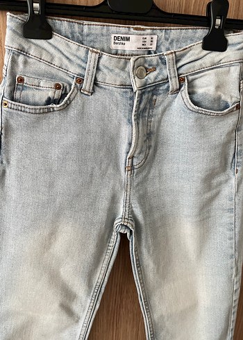 Bershka Bej Kadın Denim Pantolon