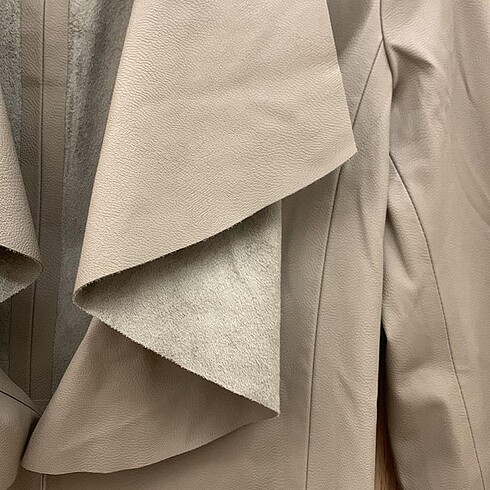 Zara Zara suni deri vizon şık deri ceket