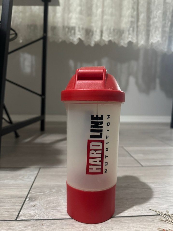 Kırmızı Protein Tozu Shaker Şişesi - Görsel 2