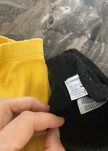 Kız Çocuk Sarı Triko Tayt - Görsel 4