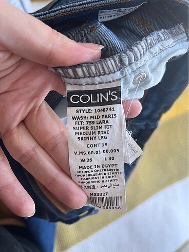 27 Beden mavi Renk COLİNS JEANS