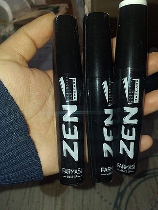 3 adet zen maskara 1 adet eyeliner