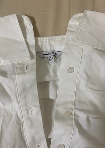 Koton Beyaz Straplez Üst - Görsel 7