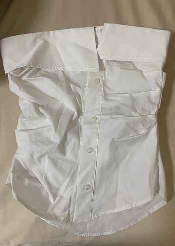 Koton Beyaz Straplez Üst - Görsel 5