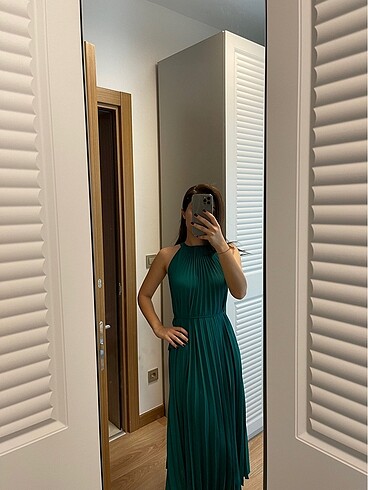 xs Beden yeşil Renk Mango elbise