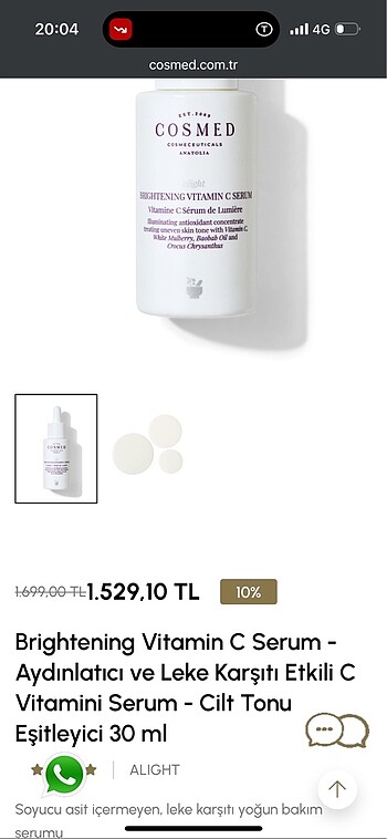 COSMED C Vitamini Serum