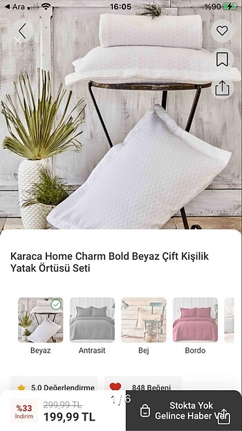 Karaca home yatak örtüsü seti