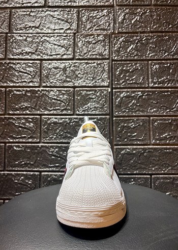 Beyaz Renkli Bağcıklı baybayan Spor Ayakkabı - Görsel 10