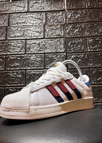 Beyaz Renkli Bağcıklı baybayan Spor Ayakkabı - Görsel 4