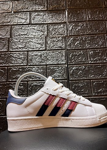 Beyaz Renkli Bağcıklı baybayan Spor Ayakkabı - Görsel 2