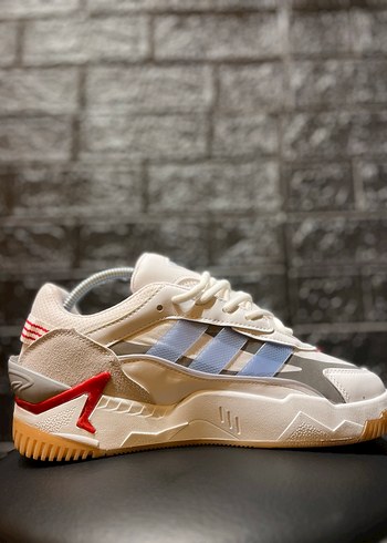 Beyaz Bağcıklı Spor Stiletto Topuklu erkek Spor Ayakkabı - Görsel 2