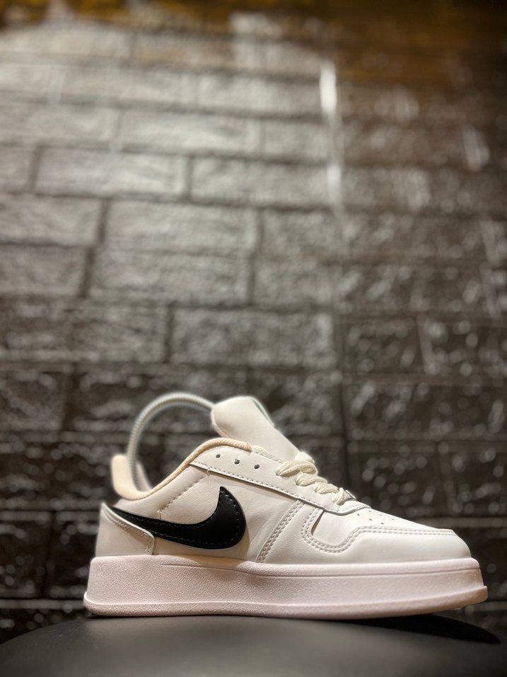 Beyaz Siyah Detaylı Blok Topuklu erkek Spor Ayakkabı - Görsel 4