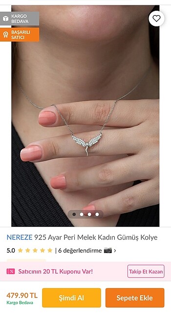 Nereze melek kolye