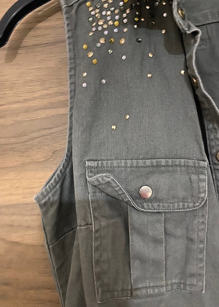 Jean yelek - Görsel 3