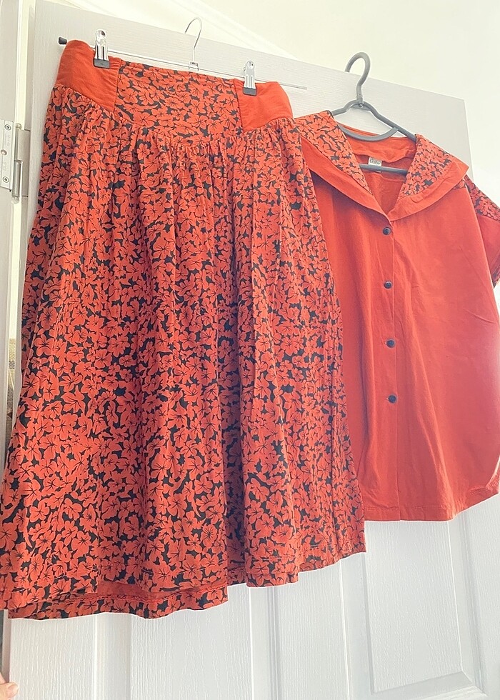 Etekli vintage takım - Görsel 3