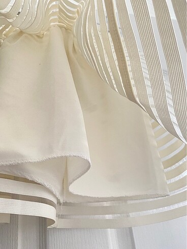 Beyaz şeritli etek - Görsel 3