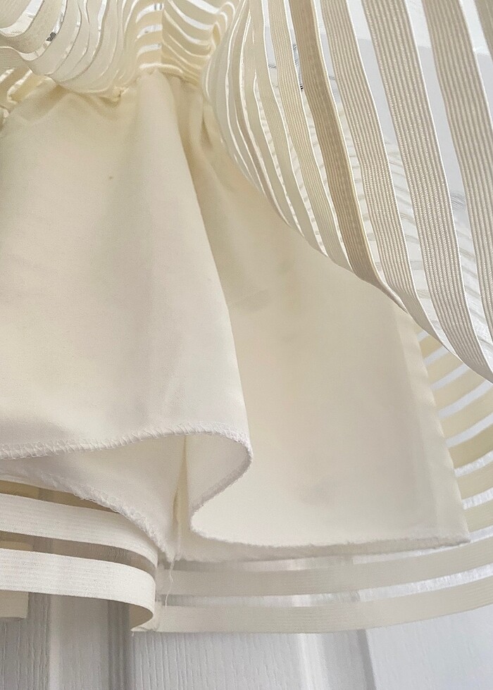 Beyaz şeritli etek - Görsel 3