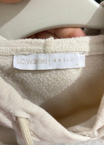 Bej Kadın Kapüşonlu Sweatshirt - Görsel 2