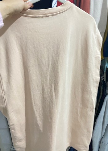 Bej Pamuklu hamile için kolsuz sweat - Görsel 2