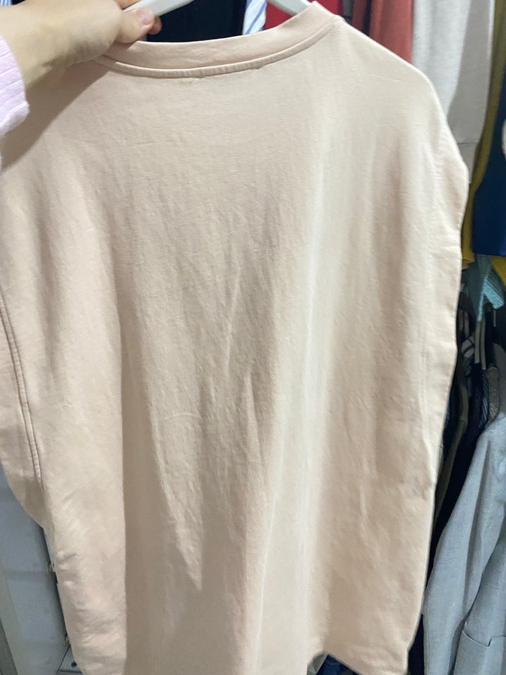 Bej Pamuklu  hamile için kolsuz sweat - Görsel 2