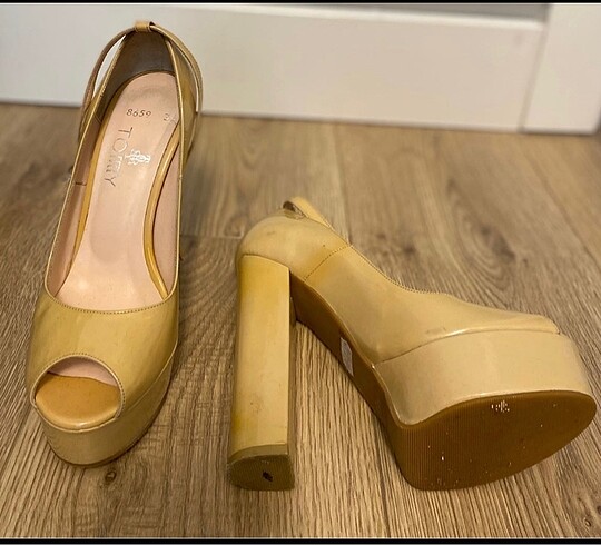 36 Beden camel Renk Platform Topuk Ayakkabı