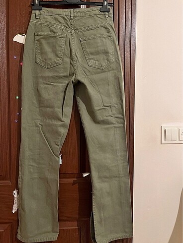 34 Beden haki Renk trendyolmilla haki jean