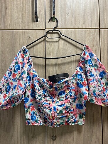 Trendyol & Milla trendyolmilla renkli crop üst