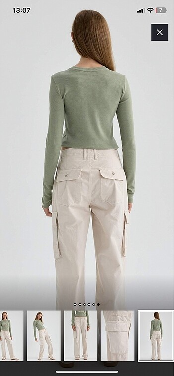 defacto kargo cepli gabardin pantolon - Görsel 5