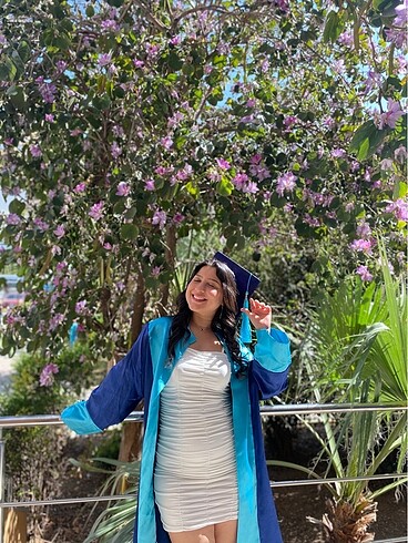 Beyaz mini elbise - Görsel 11