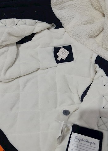 Erkek Çocuk Lacivert Düğmeli Mont - Görsel 5