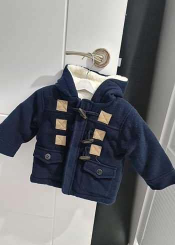 Erkek Çocuk Lacivert Düğmeli Mont - Görsel 2