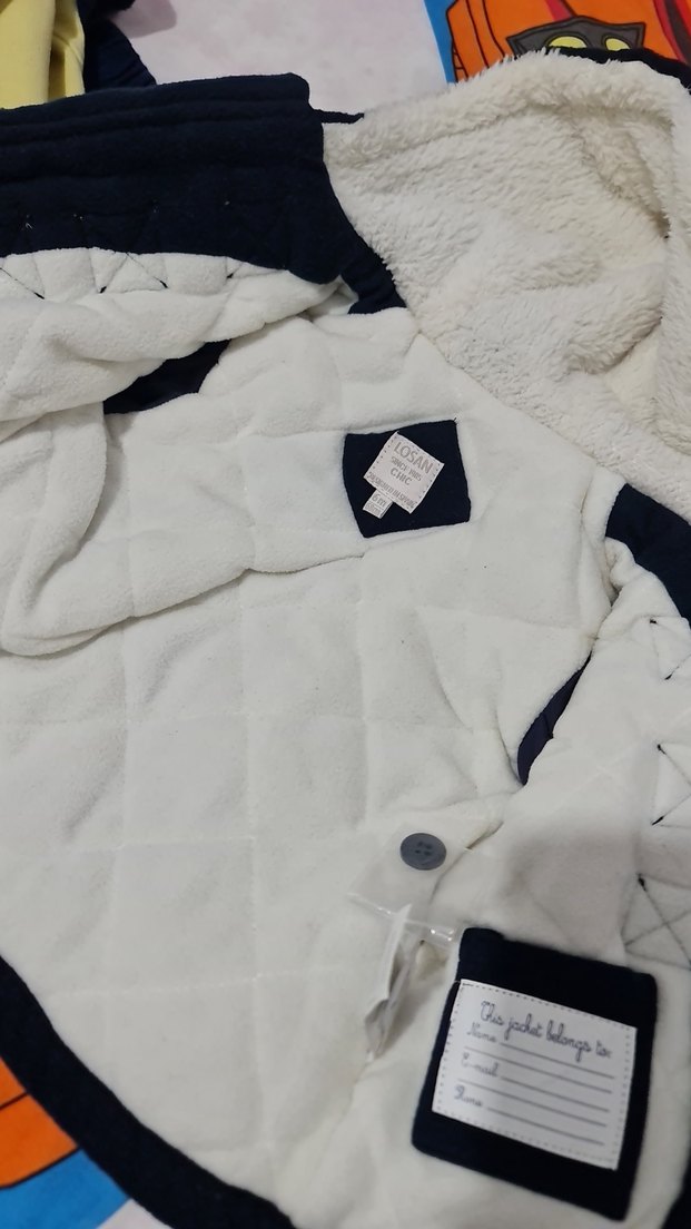 Erkek Çocuk Lacivert Düğmeli Mont - Görsel 5