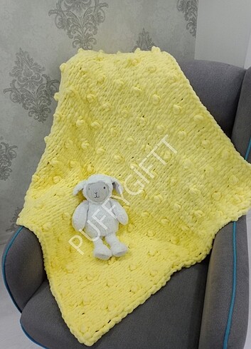 Puffy Popcorn Model Bebek Battaniyesi - Görsel 2