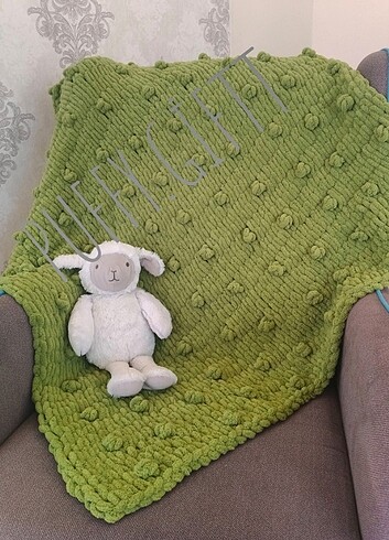 Puffy Popcorn Model Bebek Battaniyesi - Görsel 3