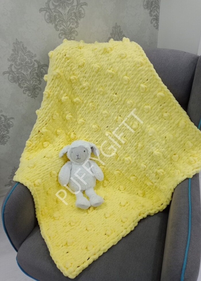 Puffy Popcorn Model Bebek Battaniyesi - Görsel 2