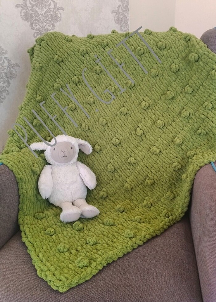 Puffy Popcorn Model Bebek Battaniyesi - Görsel 3