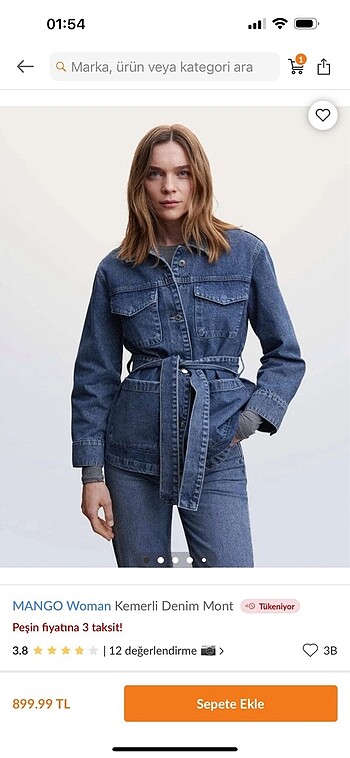 Mango Denim Mont
