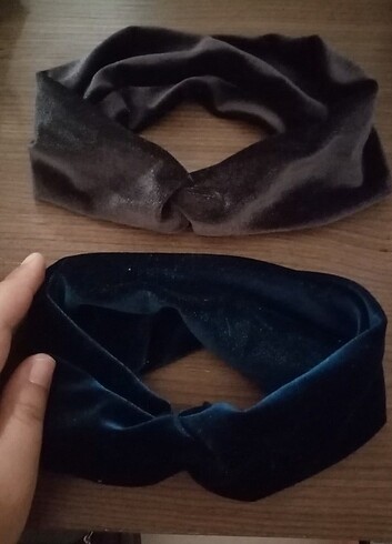 2 adet kadife bandana