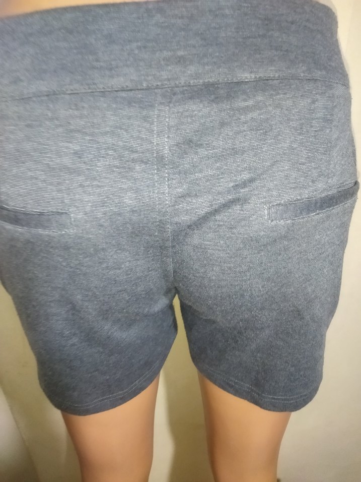 Gri Mini Hamile Şortu Fiyonk Detaylı - Görsel 5