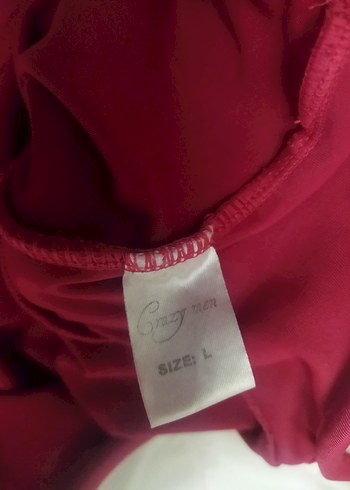 Pembe Drapeli Kadın Mayo - Görsel 5