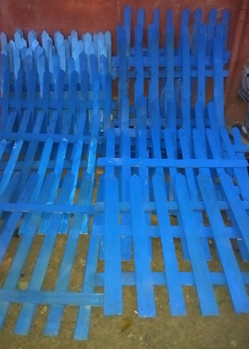 Parlak Mavi HİBİ BAHÇE  ÇİTLERİ - Görsel 3