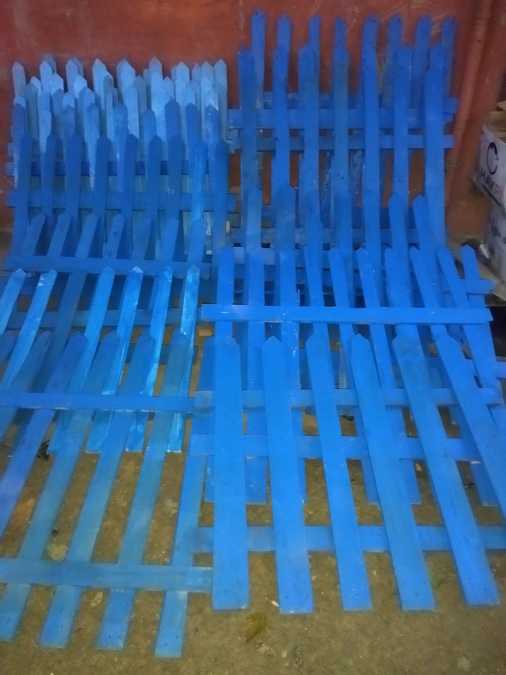 Parlak Mavi HİBİ BAHÇE  ÇİTLERİ - Görsel 3